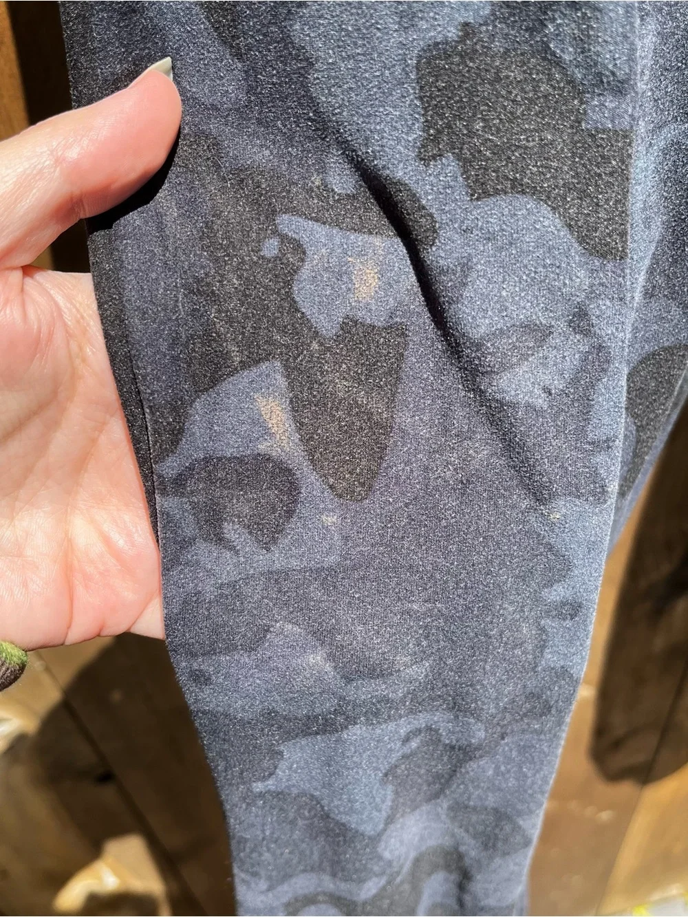 Gym ready Black/Blueish Camouflage Jogger Sweatpants - Picture 4 of 6